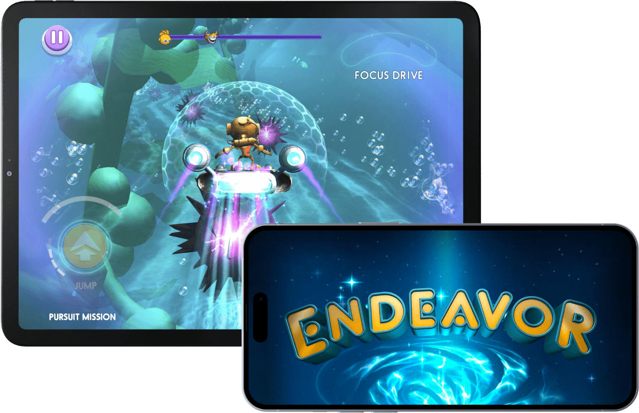 EndeavorOTC game on tablet and iPhone